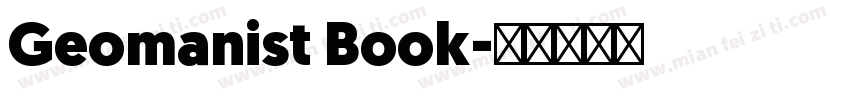 Geomanist Book字体转换